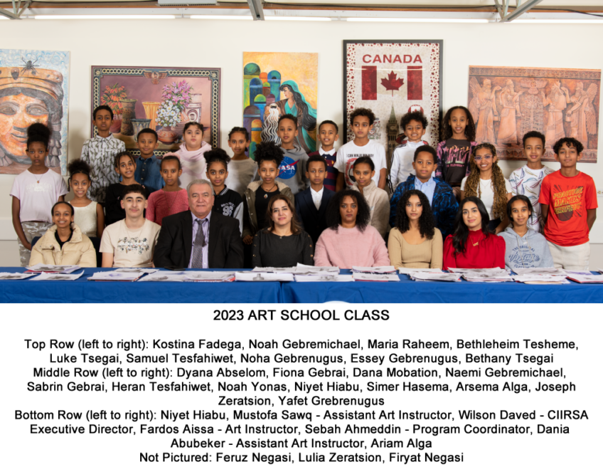 Art School Class of 2022 2023 Canadian International Immigrant & Refugee Support Association